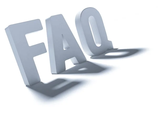 Acrónimo FAQ — Fotografia de Stock