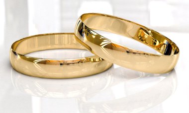 Wedding rings clipart