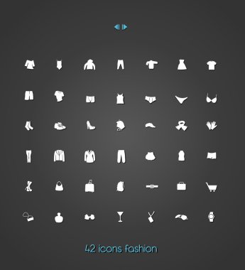 42 icons clipart