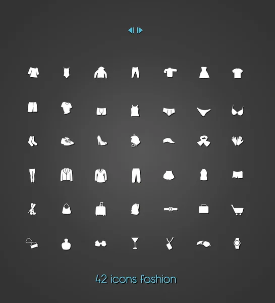 42 ícones — Vetor de Stock