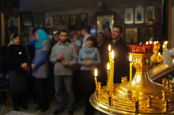 Sakrament dopet i den ortodoxa kyrkan — Stockfoto