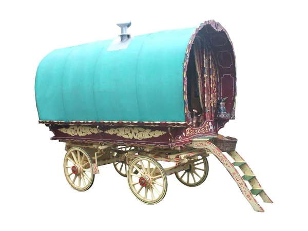 Gypsy Horse Drawn Caravan. — Stock Photo, Image