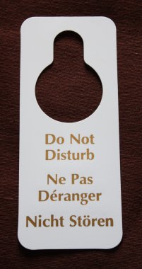 Do Not Disturb. clipart