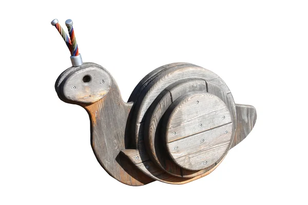 Wooden Snail. — Stock Photo, Image
