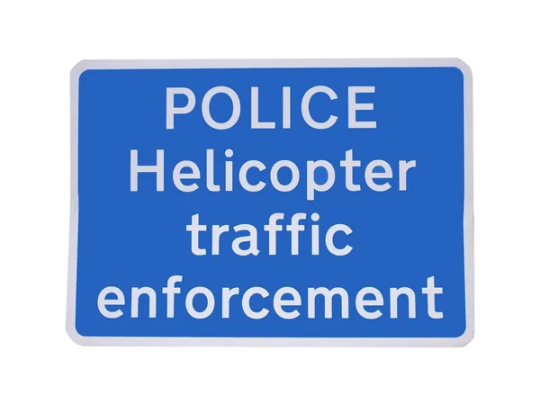 Traffic Enforcement Sign. — Stock Photo, Image