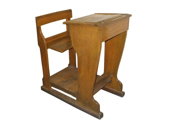 Школьный стол с сиденьем . — стоковое фото