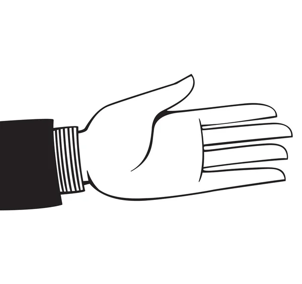 Utsträckta hand — Stock vektor