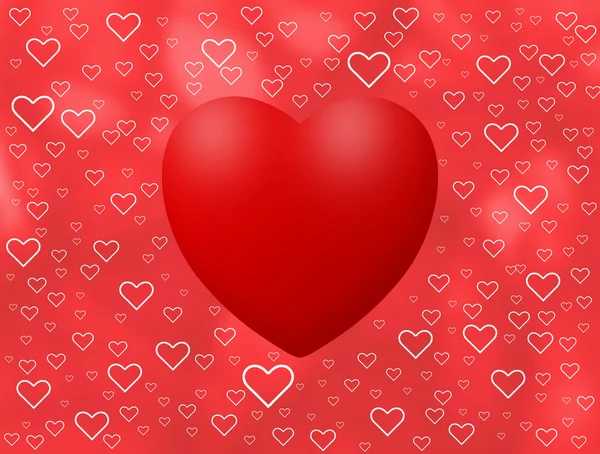 Love background with hearts — Stock Photo, Image