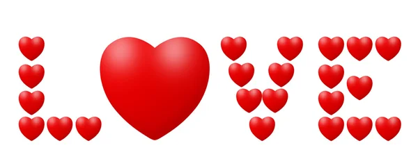 Kärlek Skrivet av hjärtan — Stockfoto
