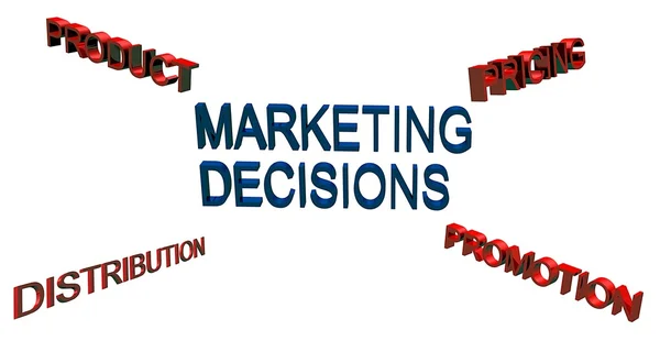 Concept de décision marketing — Photo