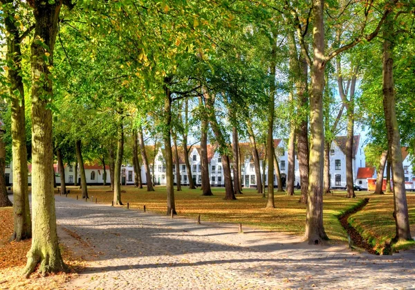 Beguinage in bruges, belgium — Stock Photo, Image