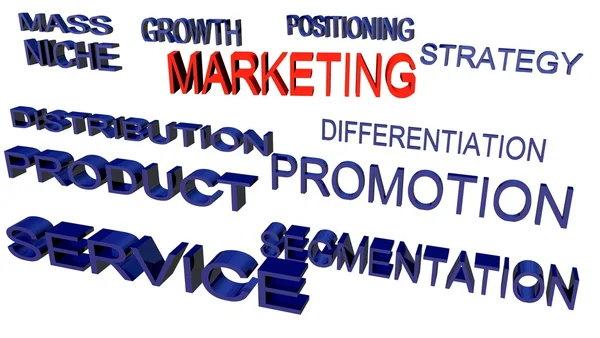 Marketing terminologies — Stock Photo, Image