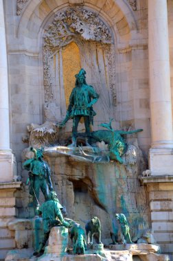 Statue in budapest, hungary clipart