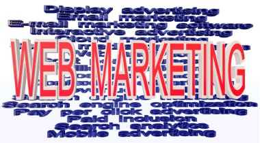 Online marketing terminologies clipart