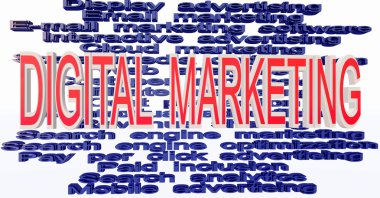 Digital marketing terminologies clipart