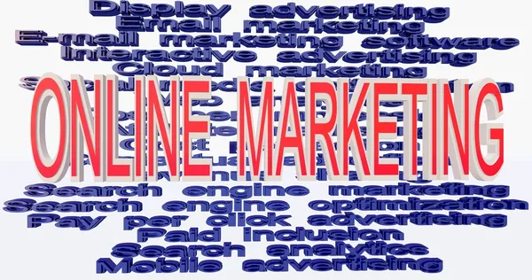 Online marketing terminologies — Stock Photo, Image