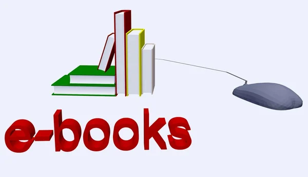 Ebooks illustration — Stock Photo, Image