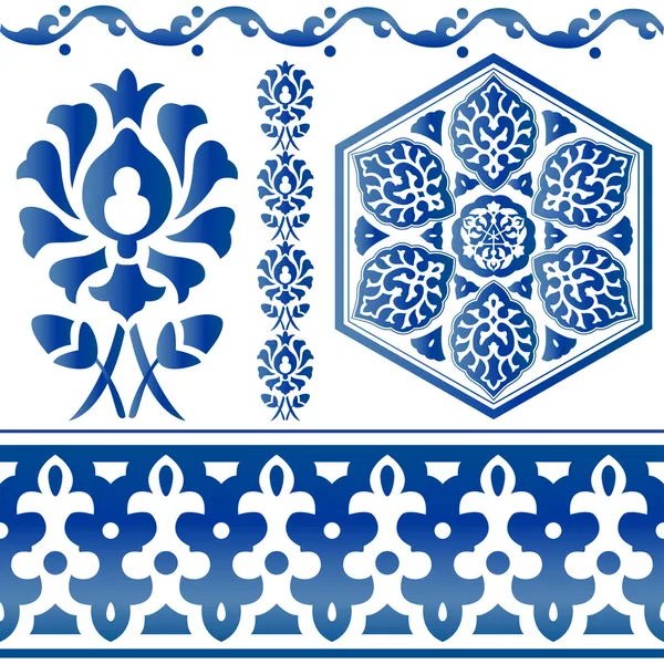 Some Islamic design elements Vector Graphics