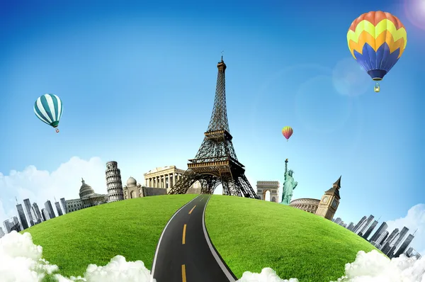 Europese vakantie - reizen achtergrond. concept — Stockfoto