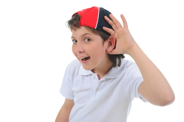 Porträt eines emotionalen Jungen. — Stockfoto