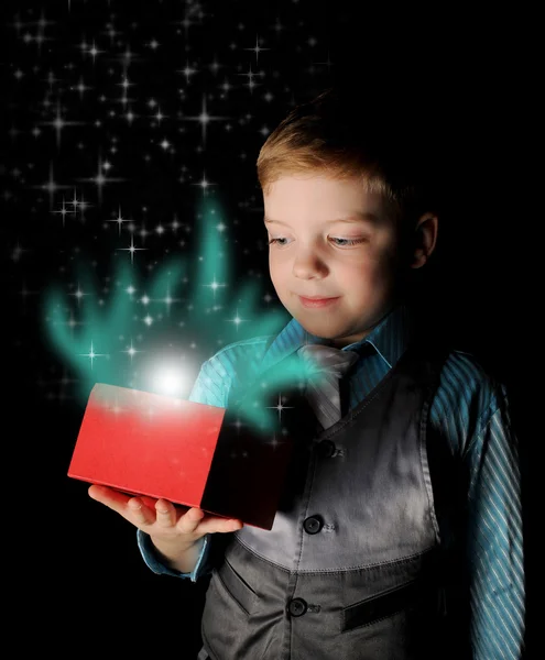 Gift in magic packing — Stockfoto