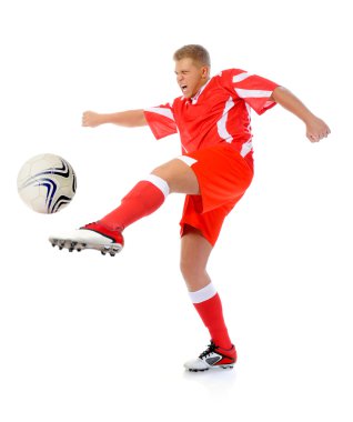 Footballer player clipart