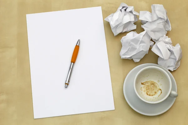 Stock image Desktop with Paper Work