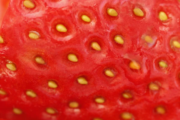Jordgubbar - skivor av frukt Stockbild