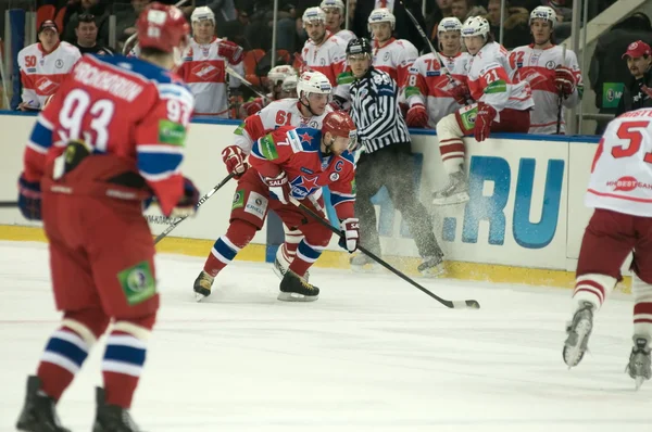 Partita di hockey Spartak-CSKA — Foto Stock