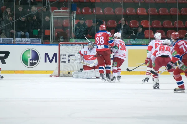 Hockey match Spartak-CSKA — Stock Photo, Image