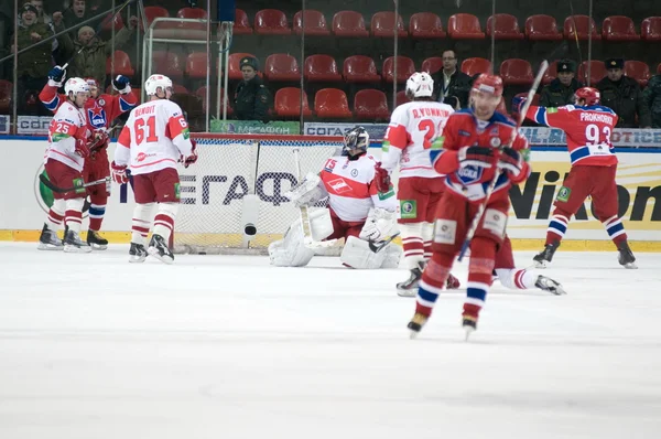 Hockey match Spartak-CSKA — Stock Photo, Image
