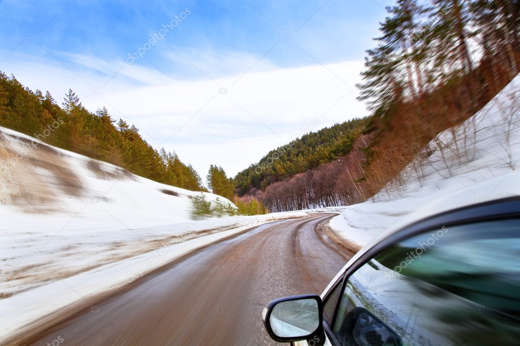 Winding roads of winter