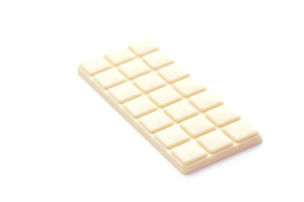 Bílé čokolády izolovaných na bílém — Stock fotografie