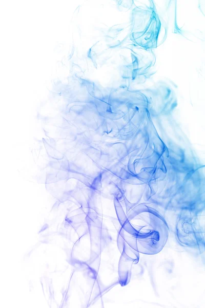 Vlna a kouř z různých barev, izolované na bílém — Stock fotografie