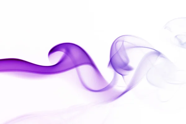 Bølge og røg i forskellige farver isoleret på hvid - Stock-foto