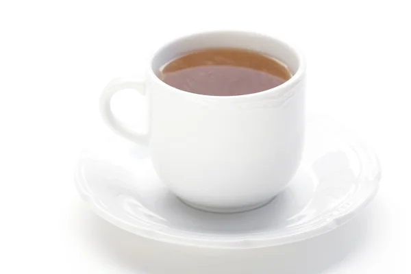 Φλιτζάνι τσάι απομονωμένο σε λευκό — Φωτογραφία Αρχείου