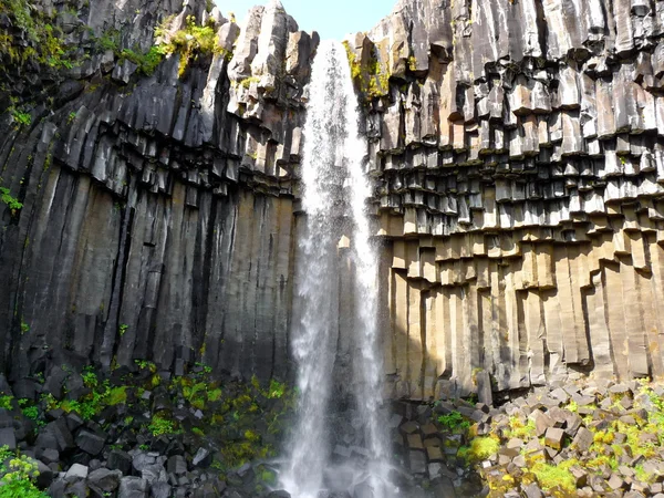 Skaftafell 冰岛瀑布 — 图库照片