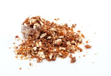 Caramelized crumbled Almonds clipart