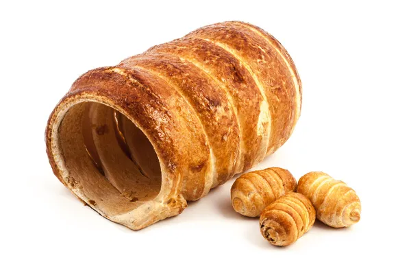 Stock image Big and small empty Cannoli pastry