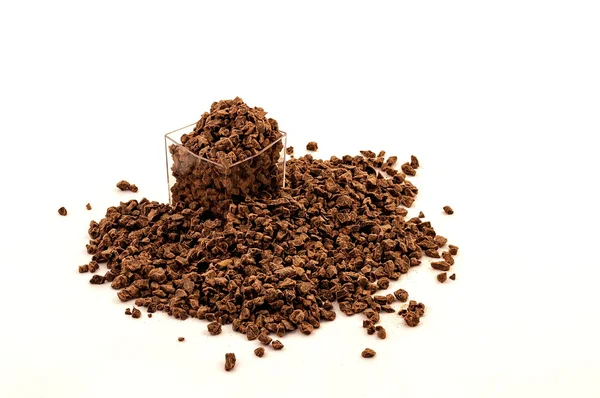 Раздавленный шоколадный ингредиент — стоковое фото