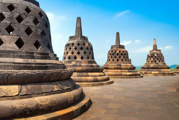 Borobudur Tapınağı site — Stok fotoğraf