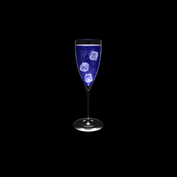 黒ワイン グラス分離 — ストック写真