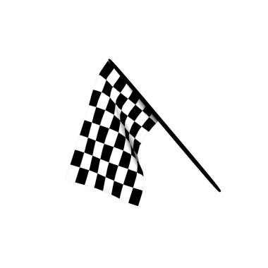 Checkered flags clipart