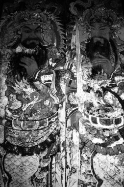 Sanat Çin kilise kapısına