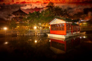 Chinese New Year's Day, Linkou Bamboo Temple clipart