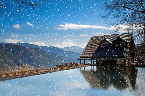 stock image Snow Mountain trailhead huts, Taichung, Taiwan