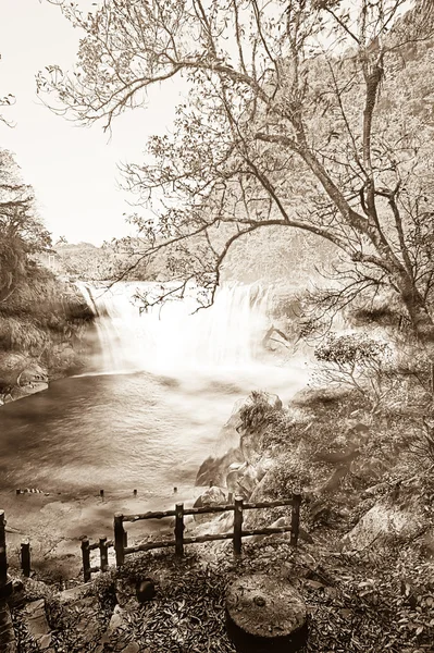 stock image Picture style Shifen waterfall is located at Pingxi township in Taipei