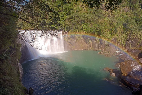 Shifen waterfall is located at Pingxi township in Taipei — Stock Photo, Image