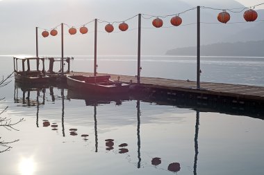 Chiang kai Şek iskele, güneş ay Gölü, nantou, Tayvan