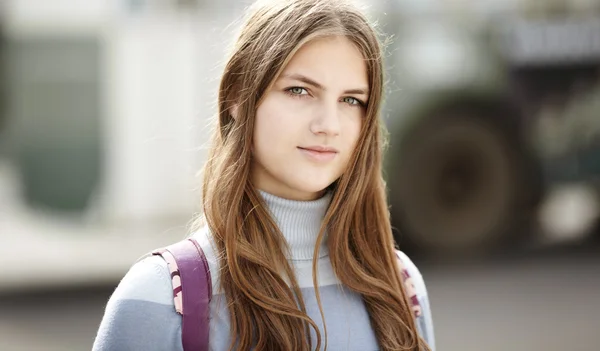 Real teen girl — Stock Photo, Image